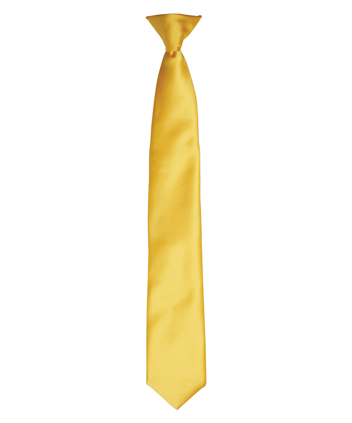 PR755 ‘Colours’ satin clip tie Yellow