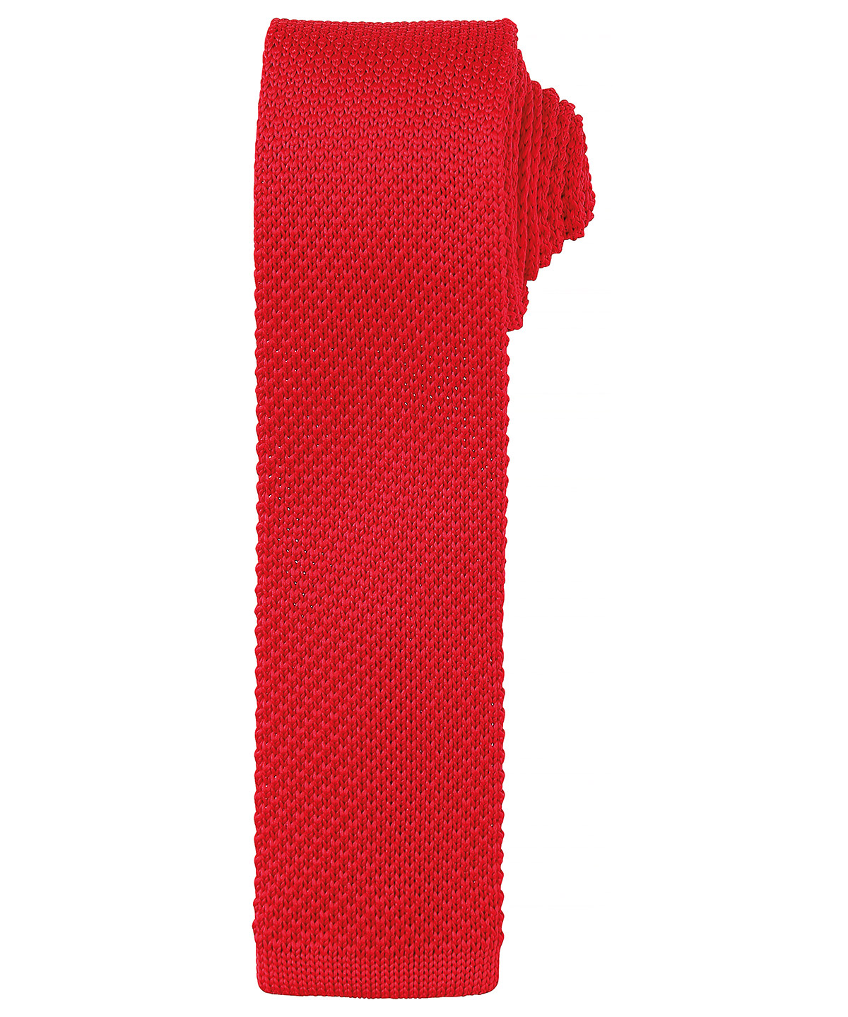 PR789 Slim knitted tie Red