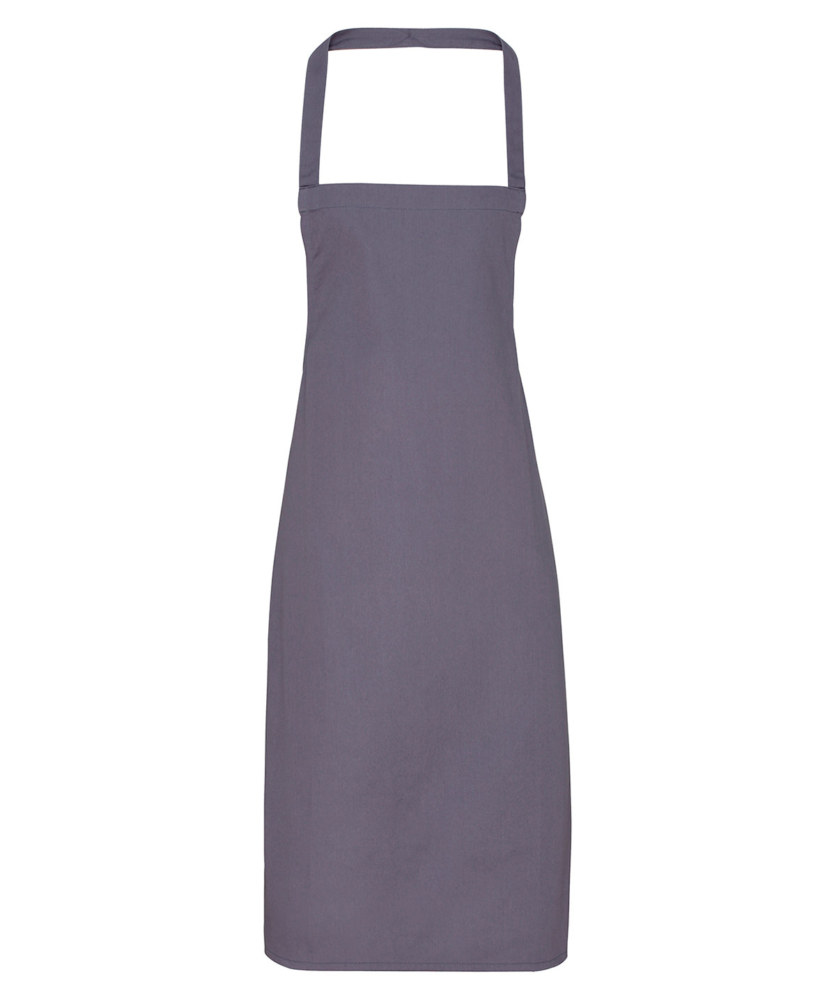 PR102 100% Organic Cotton Bib Apron Grey PR102 100% Organic Cotton Bib Apron Grey