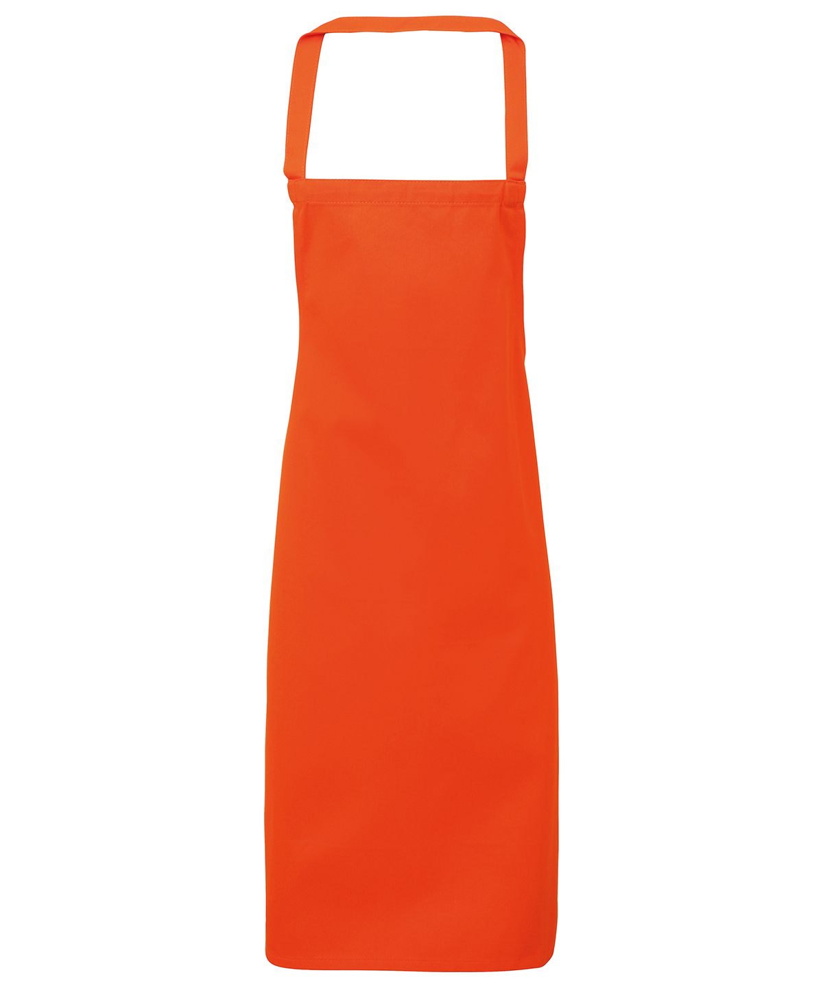 PR102 100% Organic Cotton Bib Apron Orange PR102 100% Organic Cotton Bib Apron Orange