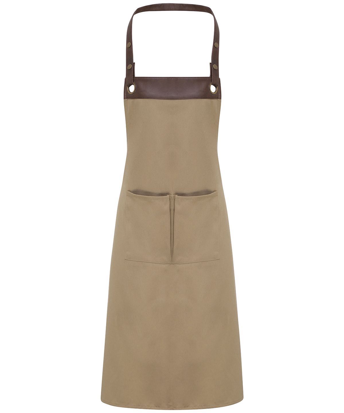 PR123 Espresso bib apron Brown