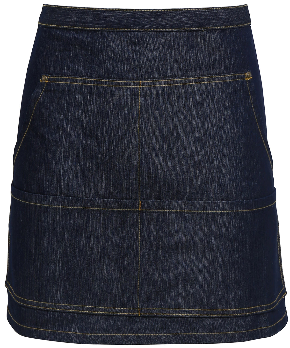 PR125 Jeans stitch denim waist apron Blue PR125 Jeans stitch denim waist apron Blue