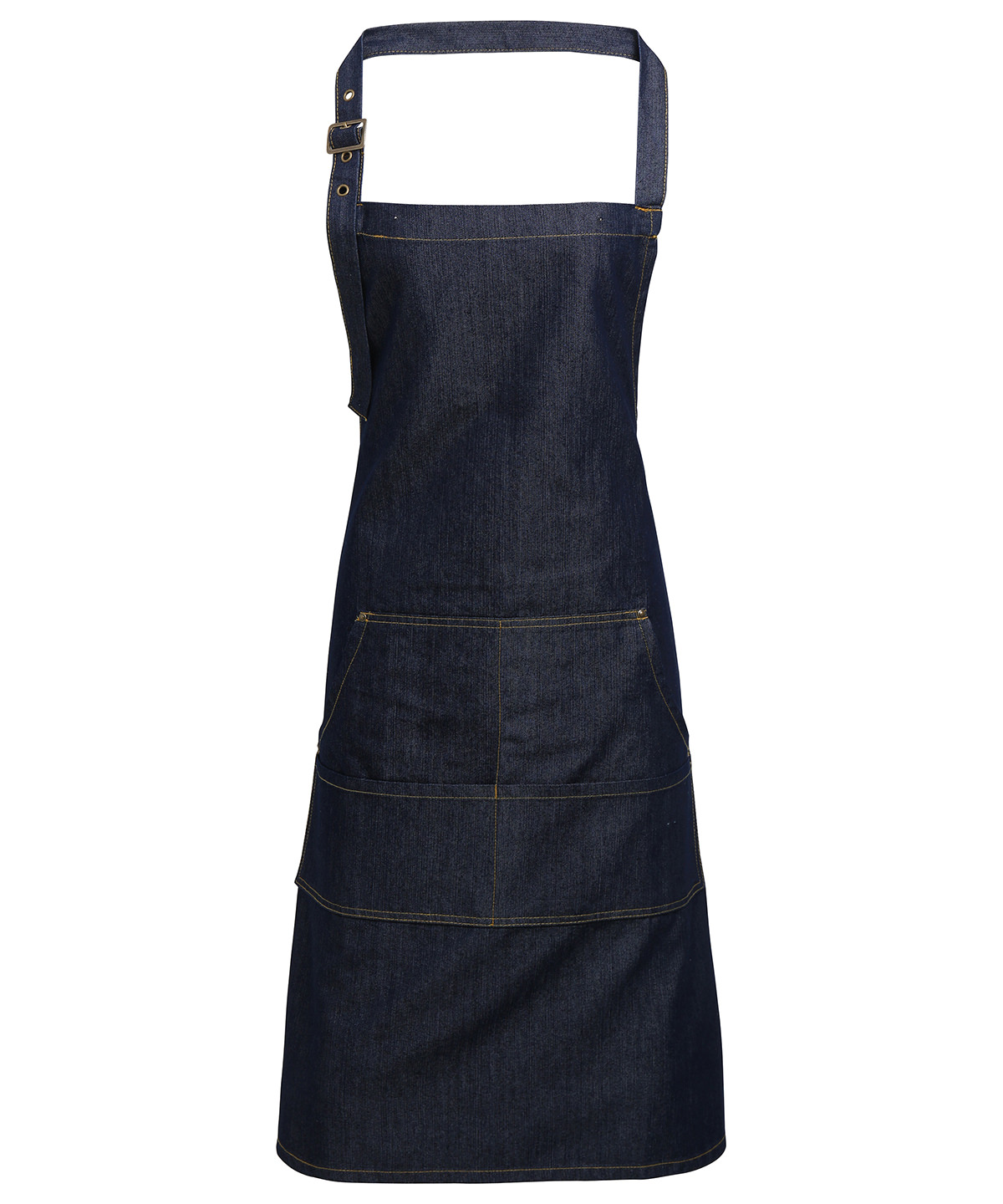 PR126 Jeans stitch bib apron Blue PR126 Jeans stitch bib apron Blue