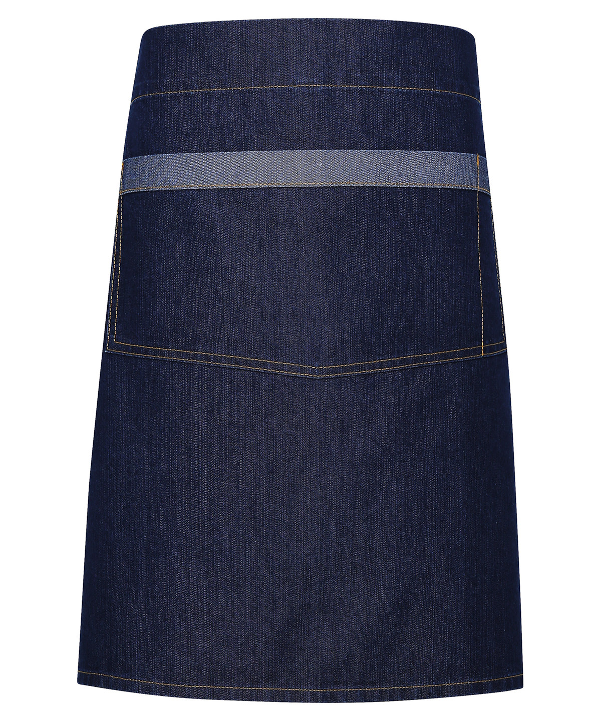 PR128 Domain contrast denim waist apron Blue PR128 Domain contrast denim waist apron Blue