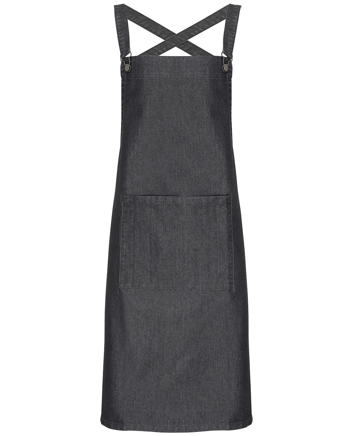 PR129 Cross back ‘barista’ bib apron Black