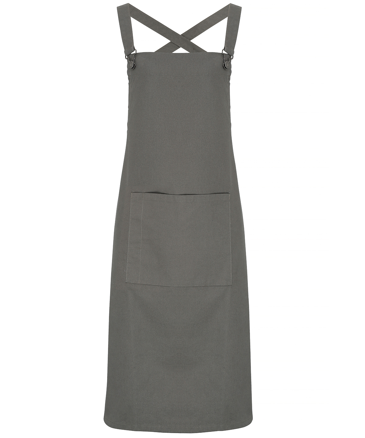 PR129 Cross back ‘barista’ bib apron Grey PR129 Cross back ‘barista’ bib apron Grey