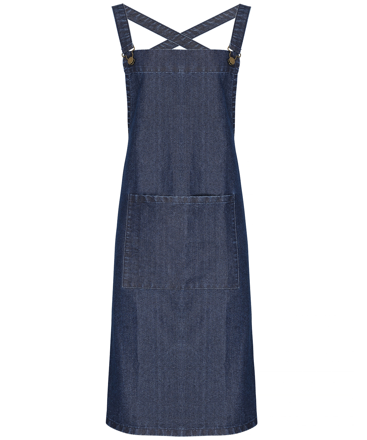 PR129 Cross back ‘barista’ bib apron Blue PR129 Cross back ‘barista’ bib apron Blue