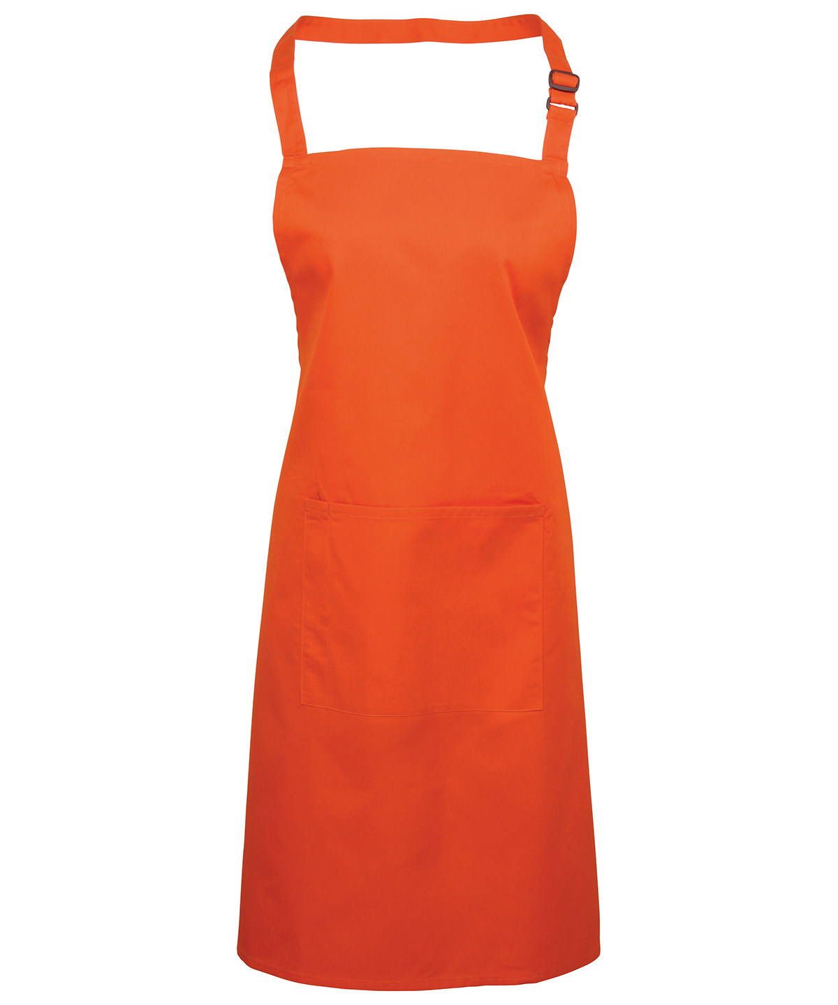 PR154 Colours bib apron with pocket Orange PR154 Colours bib apron with pocket Orange