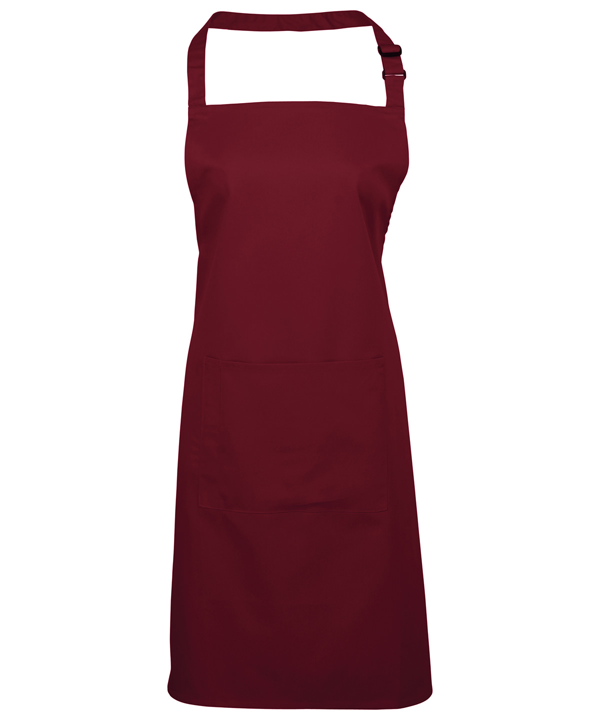 PR154 Colours bib apron with pocket Red PR154 Colours bib apron with pocket Red