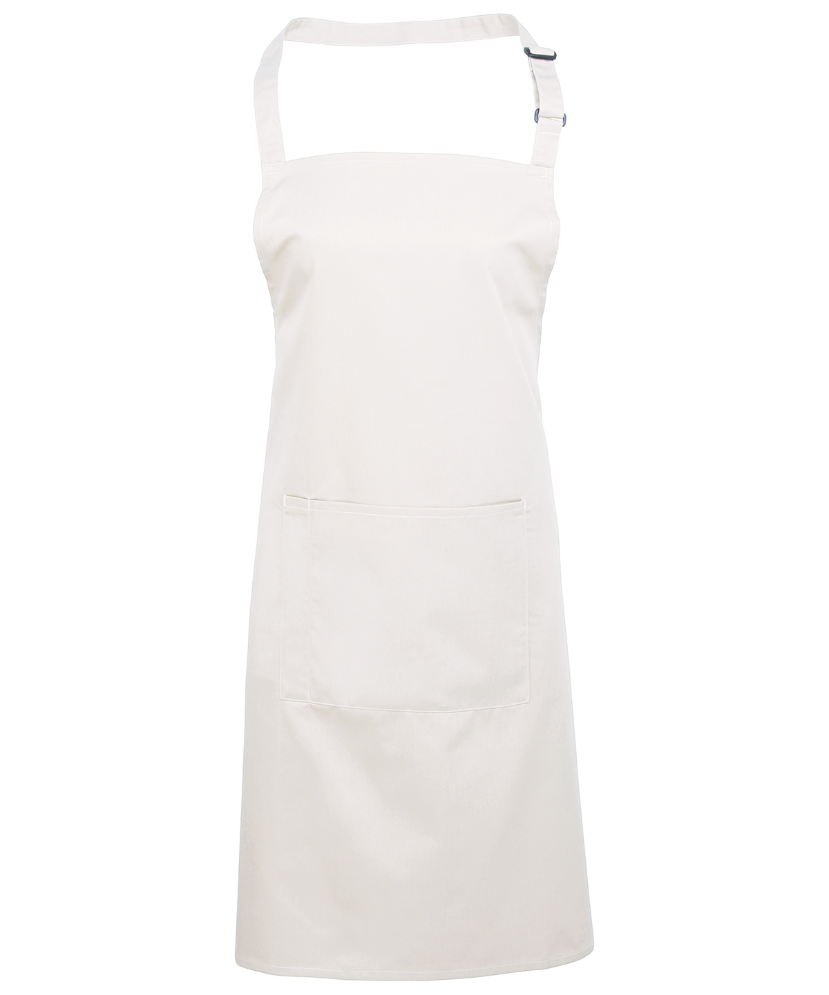 PR154 Colours bib apron with pocket White
