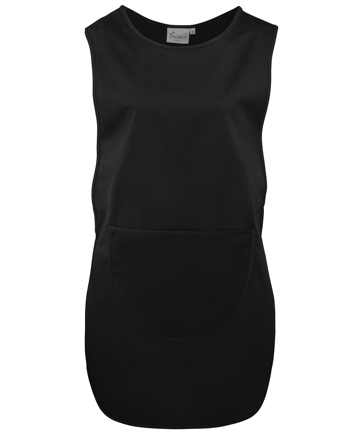 PR172 Long length pocket tabard Black PR172 Long length pocket tabard Black