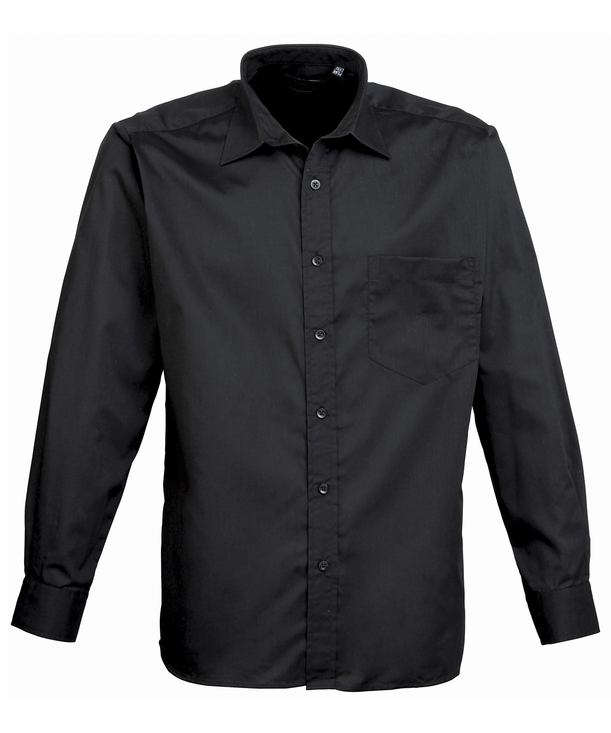 PR200 Long sleeve poplin shirt Black PR200 Long sleeve poplin shirt Black