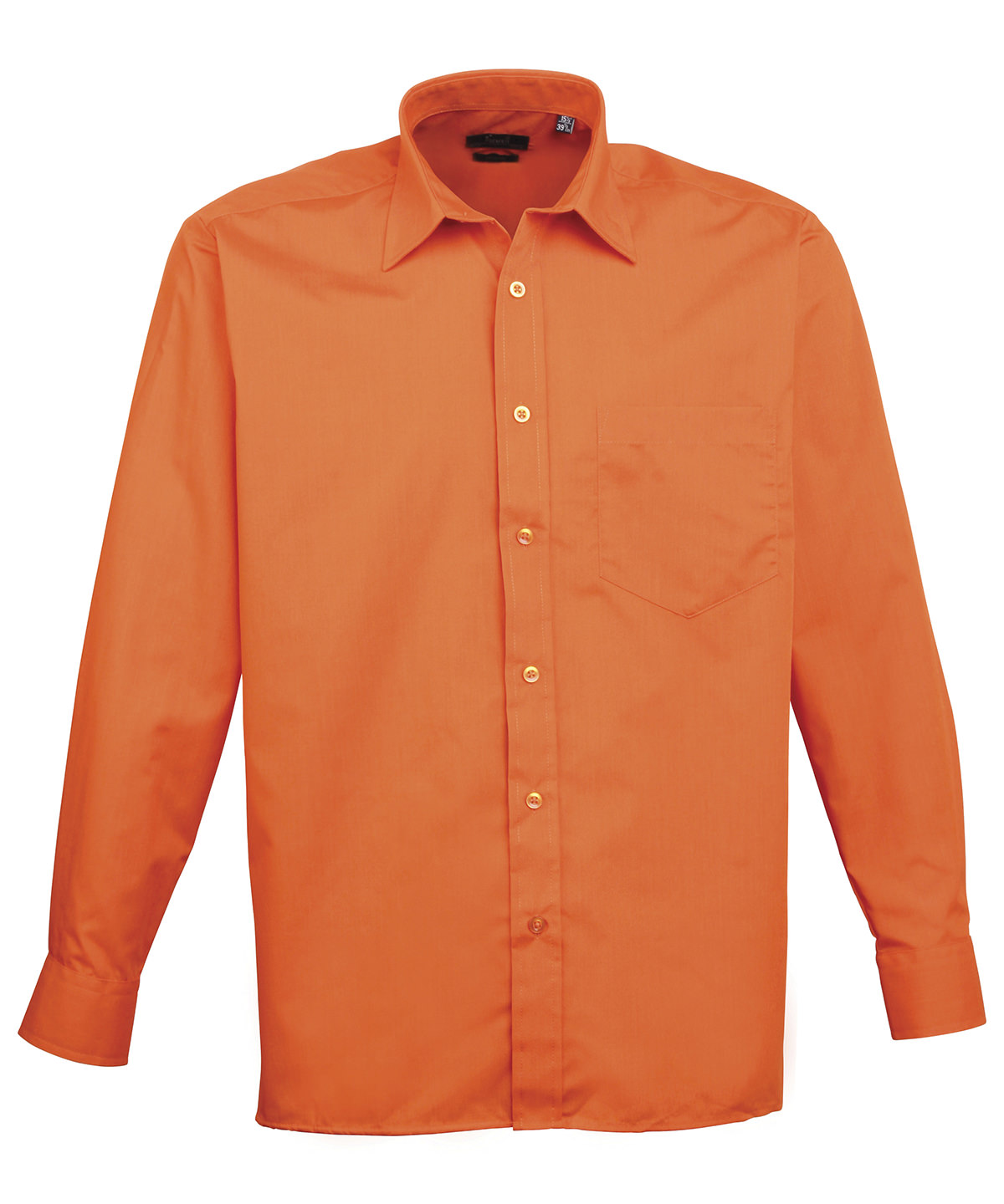 PR200 Long sleeve poplin shirt Orange PR200 Long sleeve poplin shirt Orange