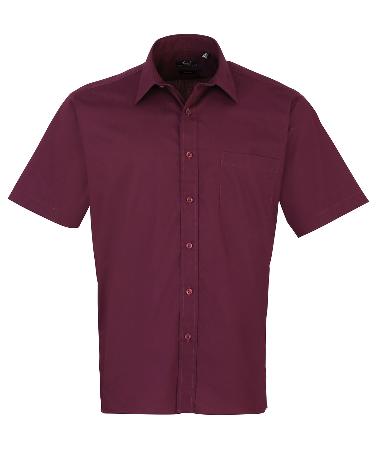 PR202 Short sleeve poplin shirt Purple