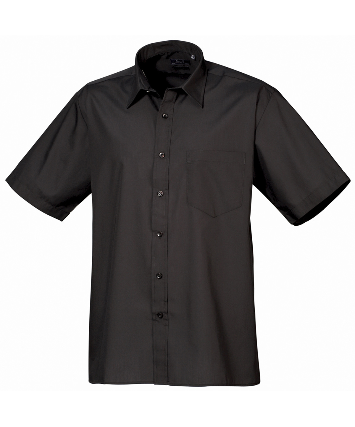 PR202 Short sleeve poplin shirt Black PR202 Short sleeve poplin shirt Black