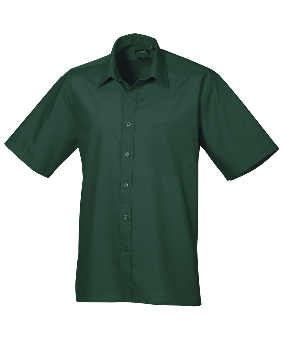 PR202 Short sleeve poplin shirt Green