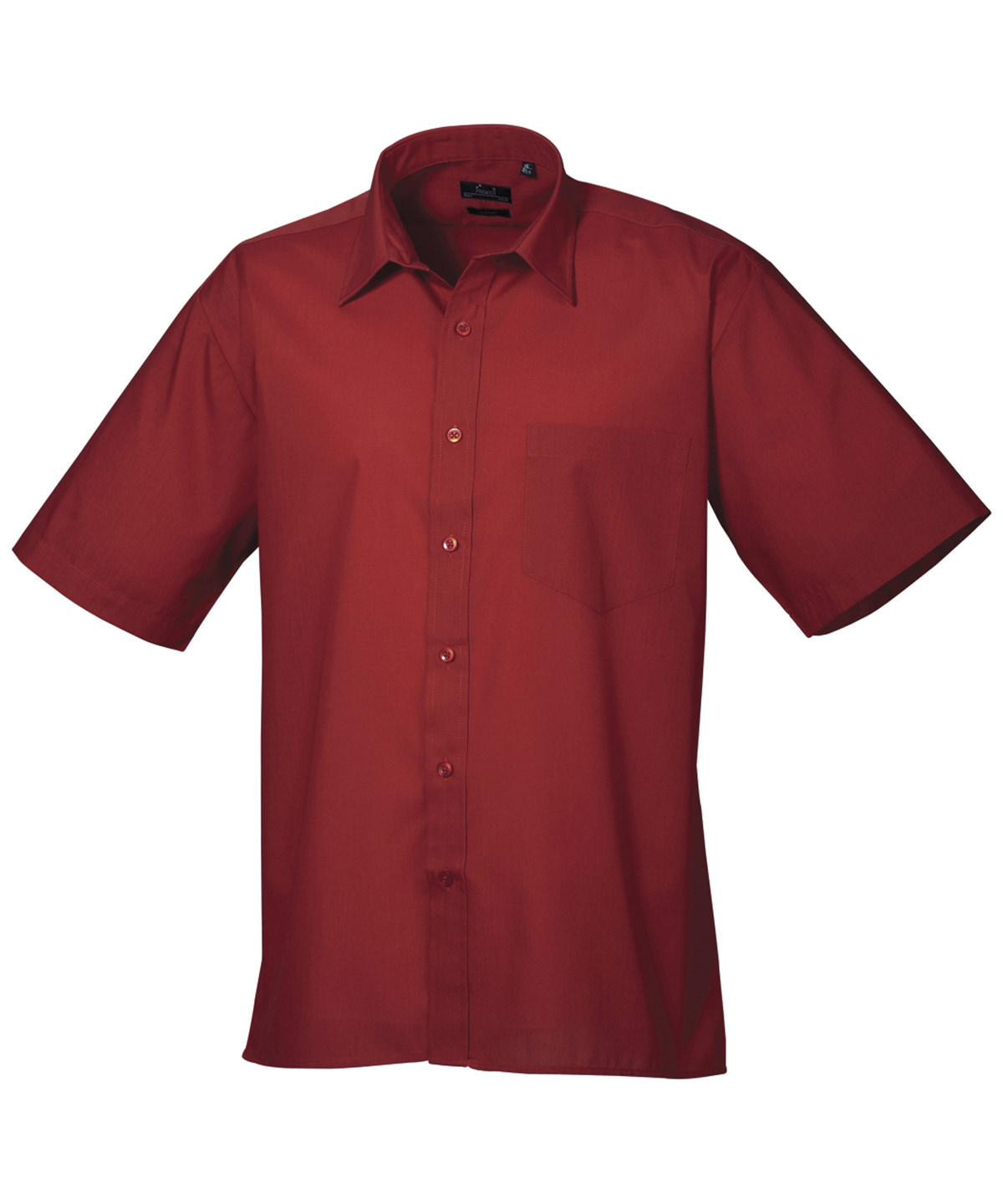 PR202 Short sleeve poplin shirt Red PR202 Short sleeve poplin shirt Red