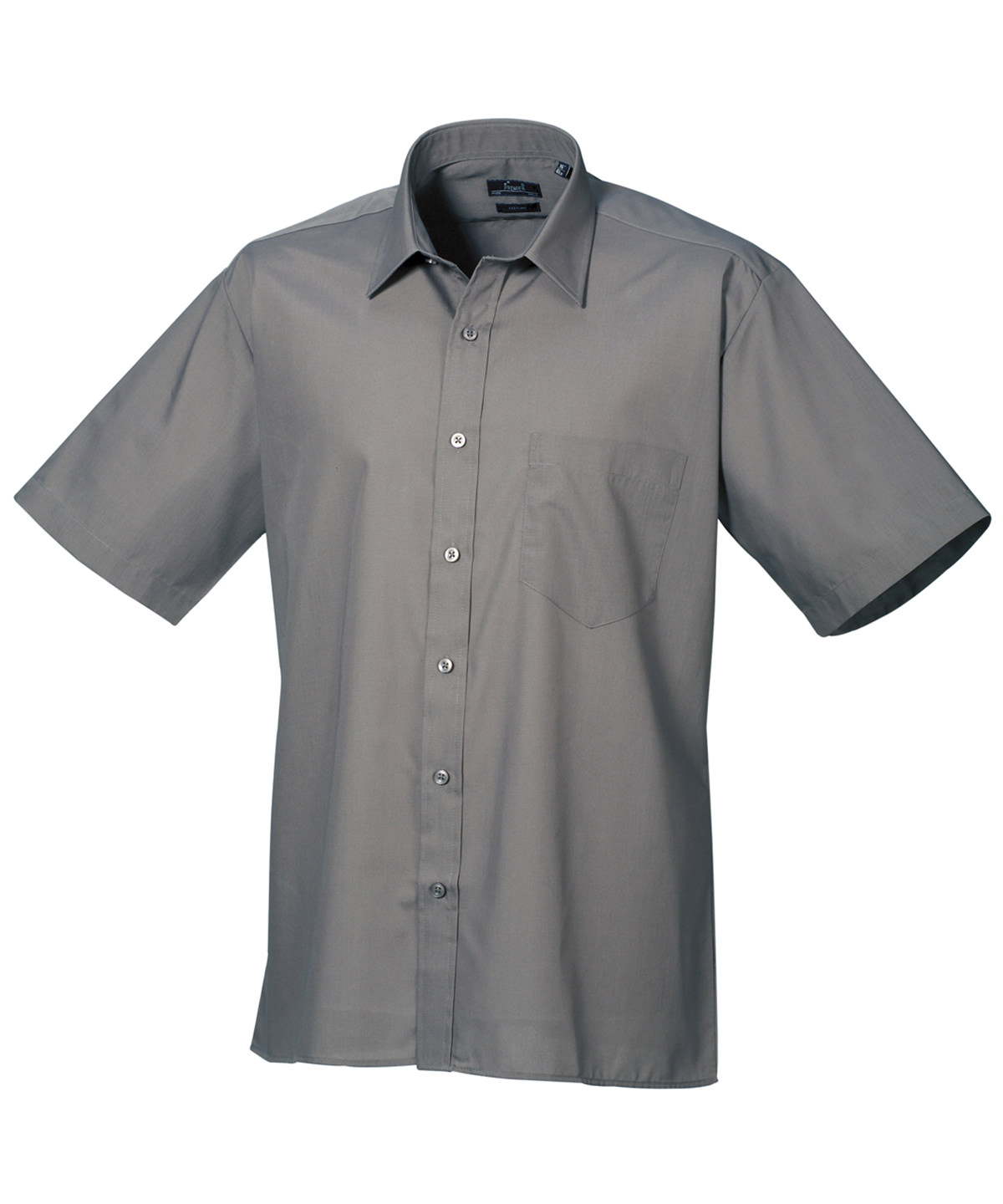 PR202 Short sleeve poplin shirt Grey PR202 Short sleeve poplin shirt Grey