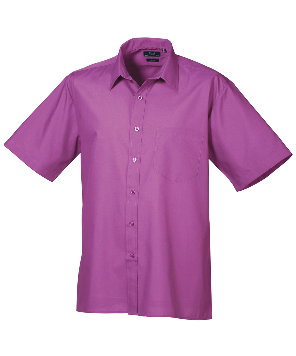 PR202 Short sleeve poplin shirt Pink