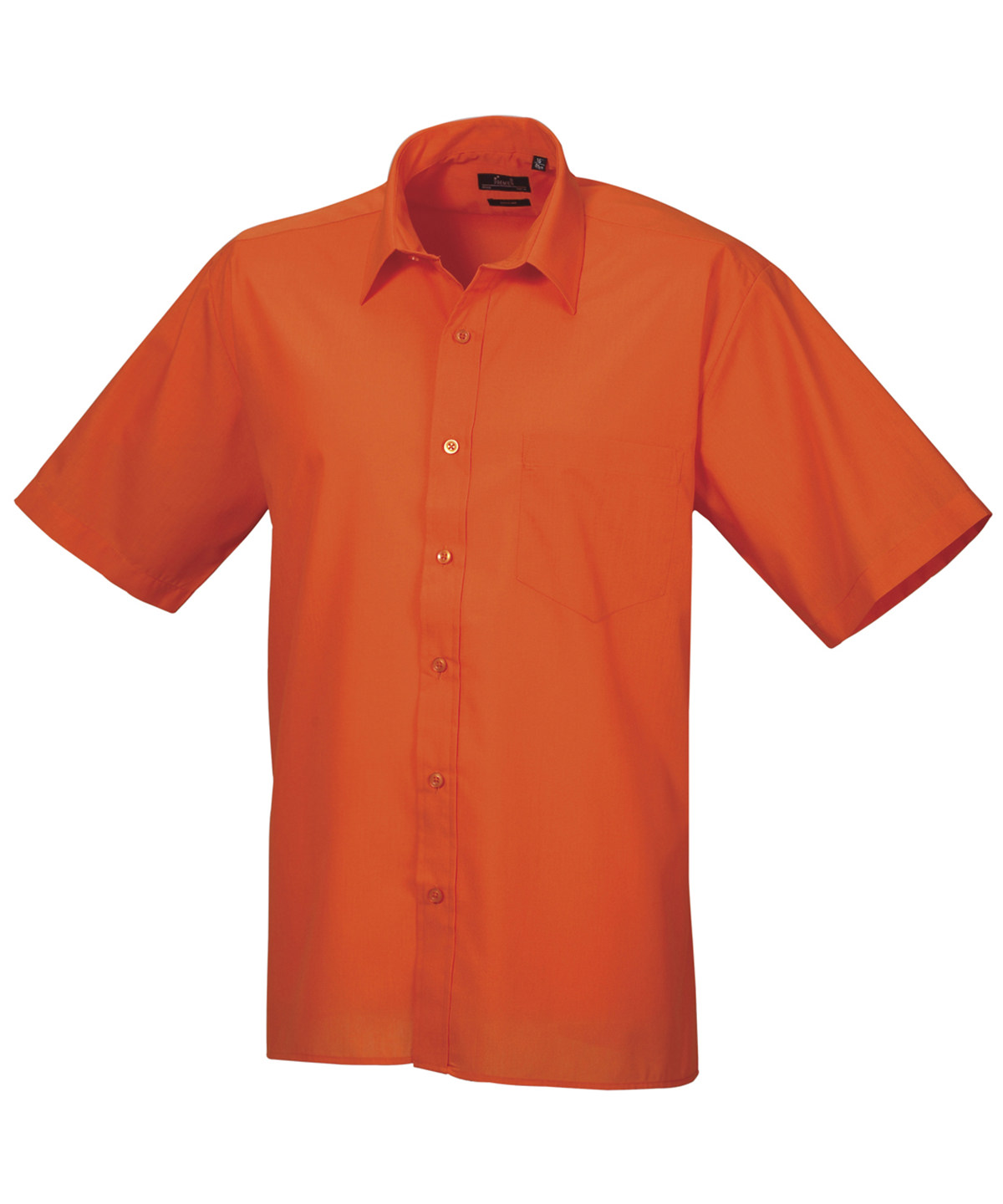 PR202 Short sleeve poplin shirt Orange PR202 Short sleeve poplin shirt Orange
