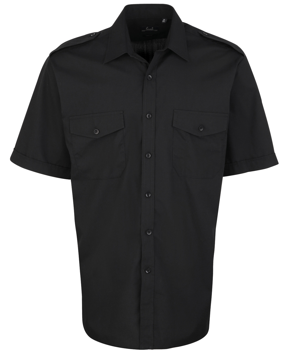 PR212 Short sleeve pilot shirt Black PR212 Short sleeve pilot shirt Black