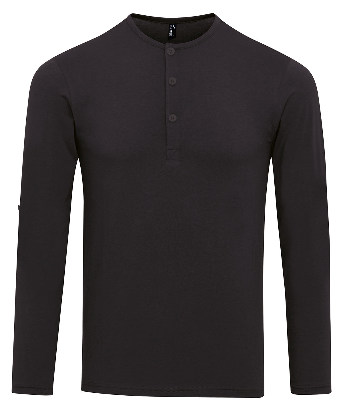 PR218 Long John roll-sleeve tee Black PR218 Long John roll-sleeve tee Black