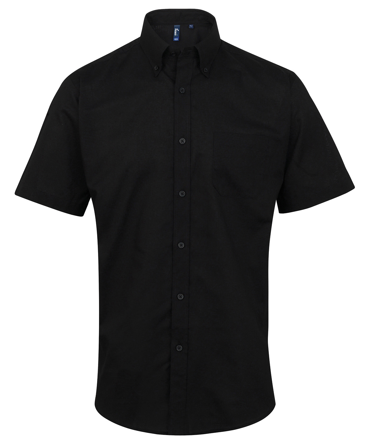 PR236 Signature Oxford short sleeve shirt Black