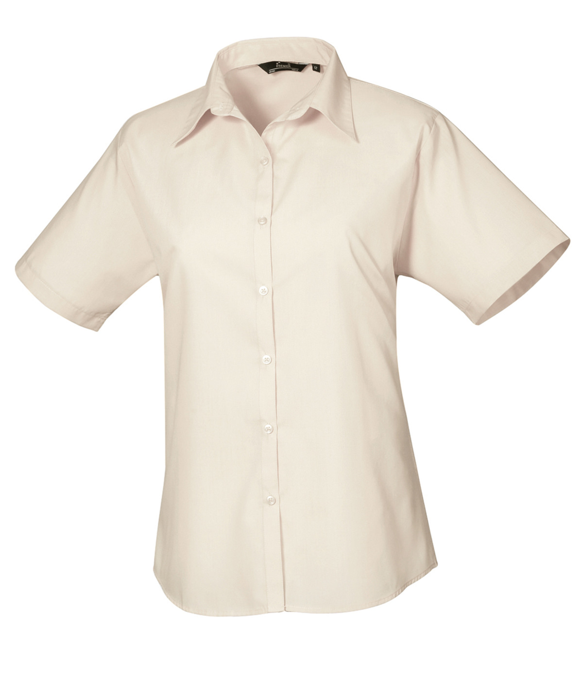 PR302 Women’s short sleeve poplin blouse Neutral PR302 Women’s short sleeve poplin blouse Neutral