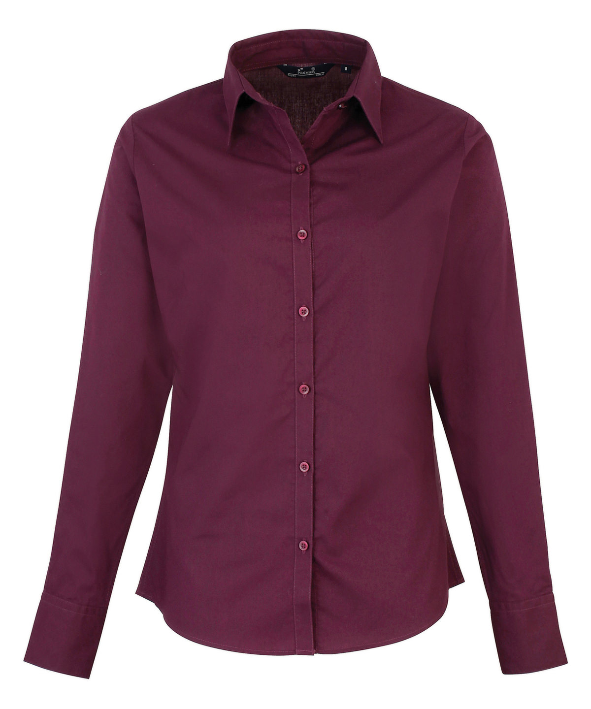 PR300 Women’s poplin long sleeve blouse Purple