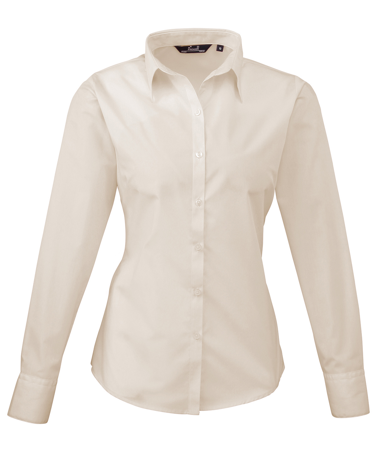 PR300 Women’s poplin long sleeve blouse Neutral
