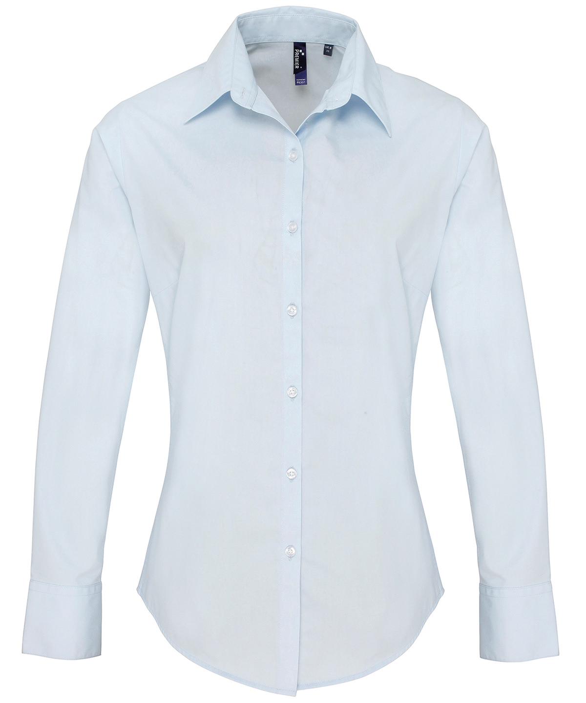 PR307 Women’s supreme poplin long sleeve shirt Blue