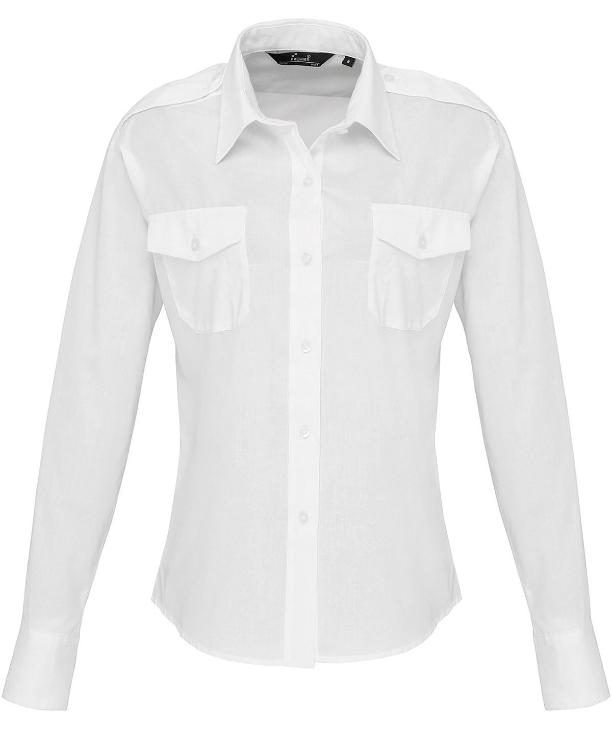 PR310 Women’s long sleeve pilot shirt White