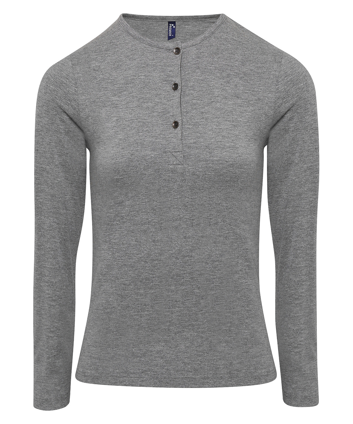 PR318 Women’s Long John roll-sleeve tee Grey