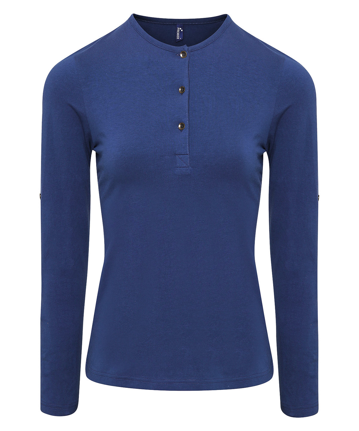 PR318 Women’s Long John roll-sleeve tee Blue