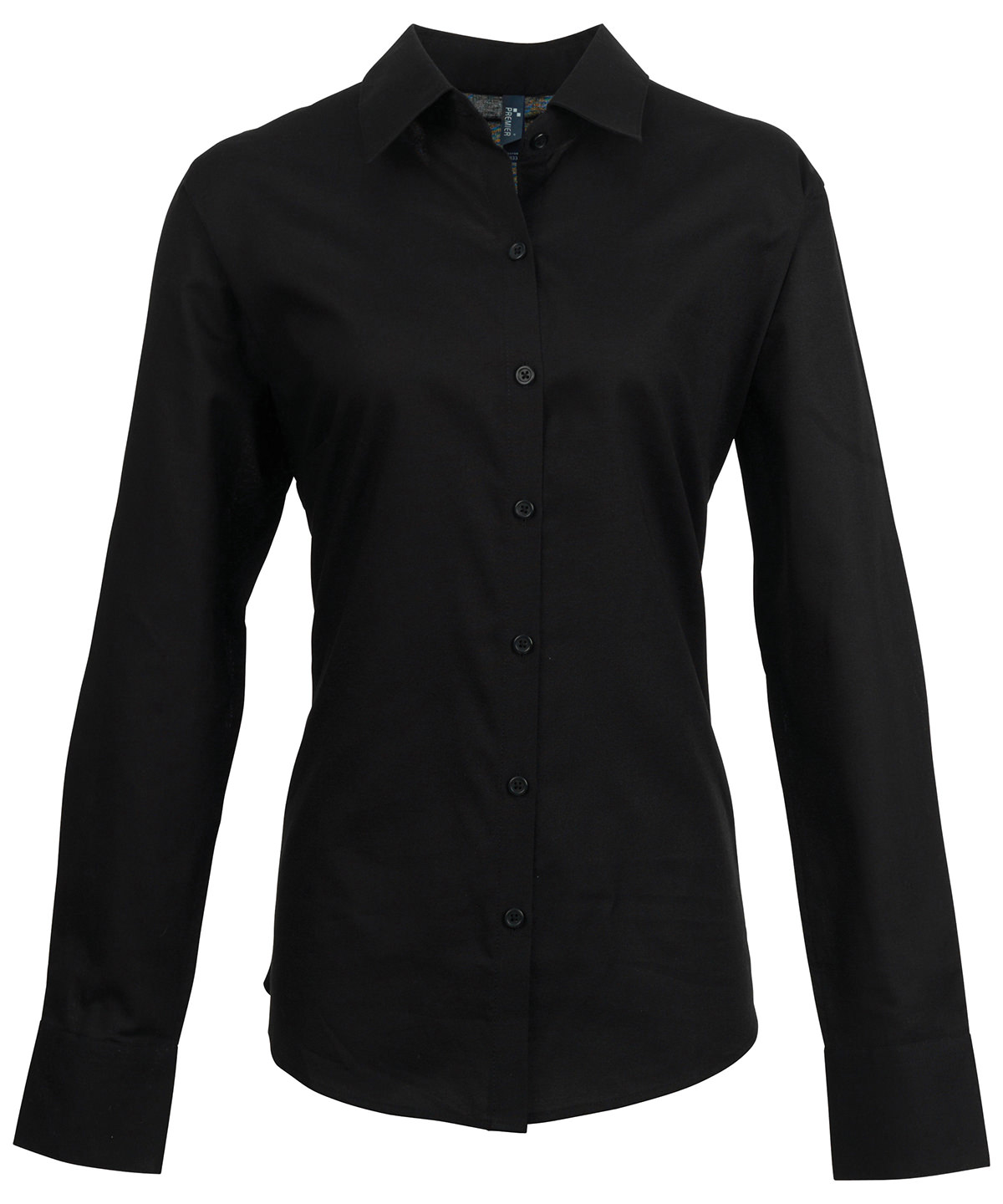 PR334 Women’s signature Oxford long sleeve shirt Black