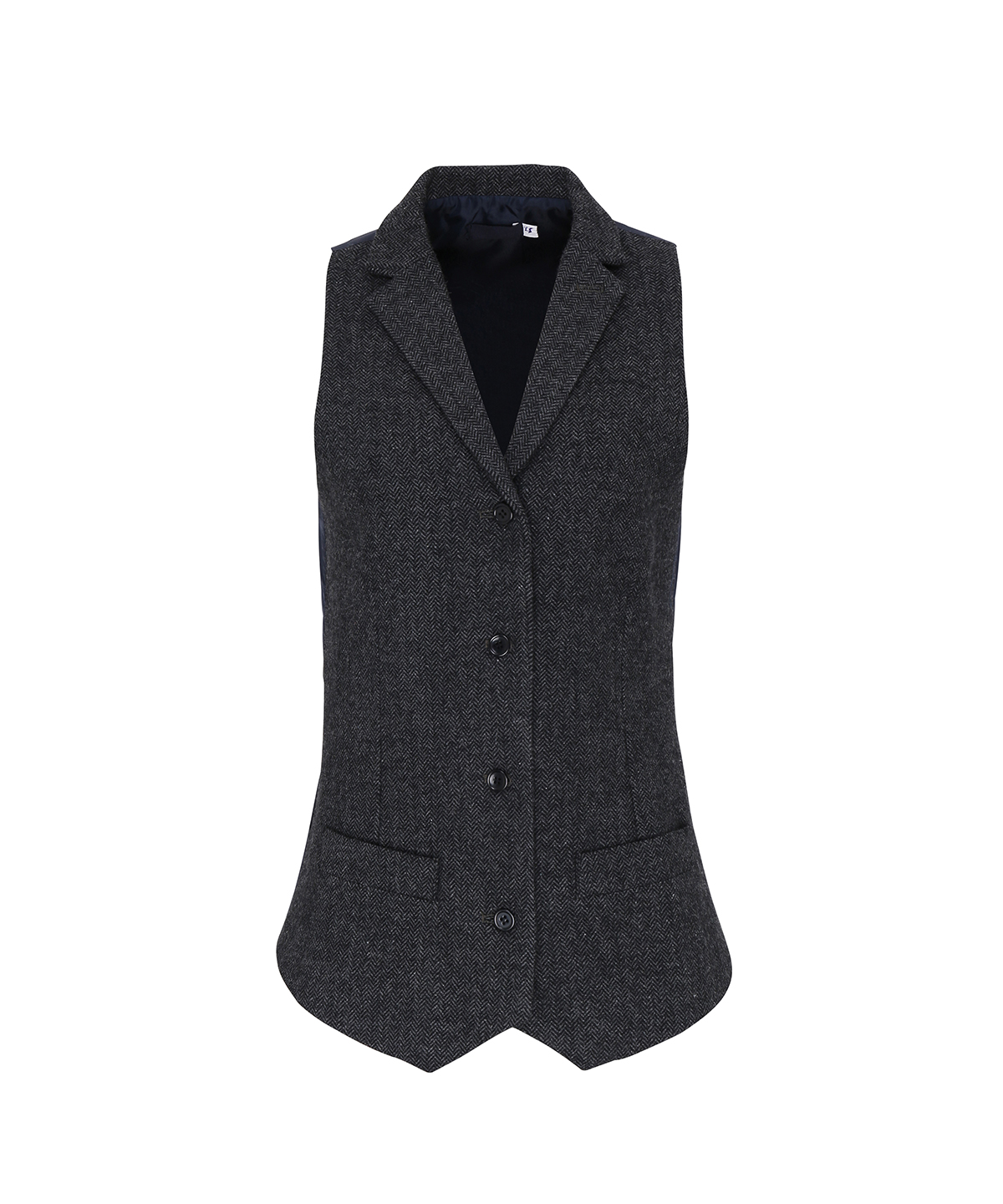 PR626 Women’s herringbone waistcoat Grey