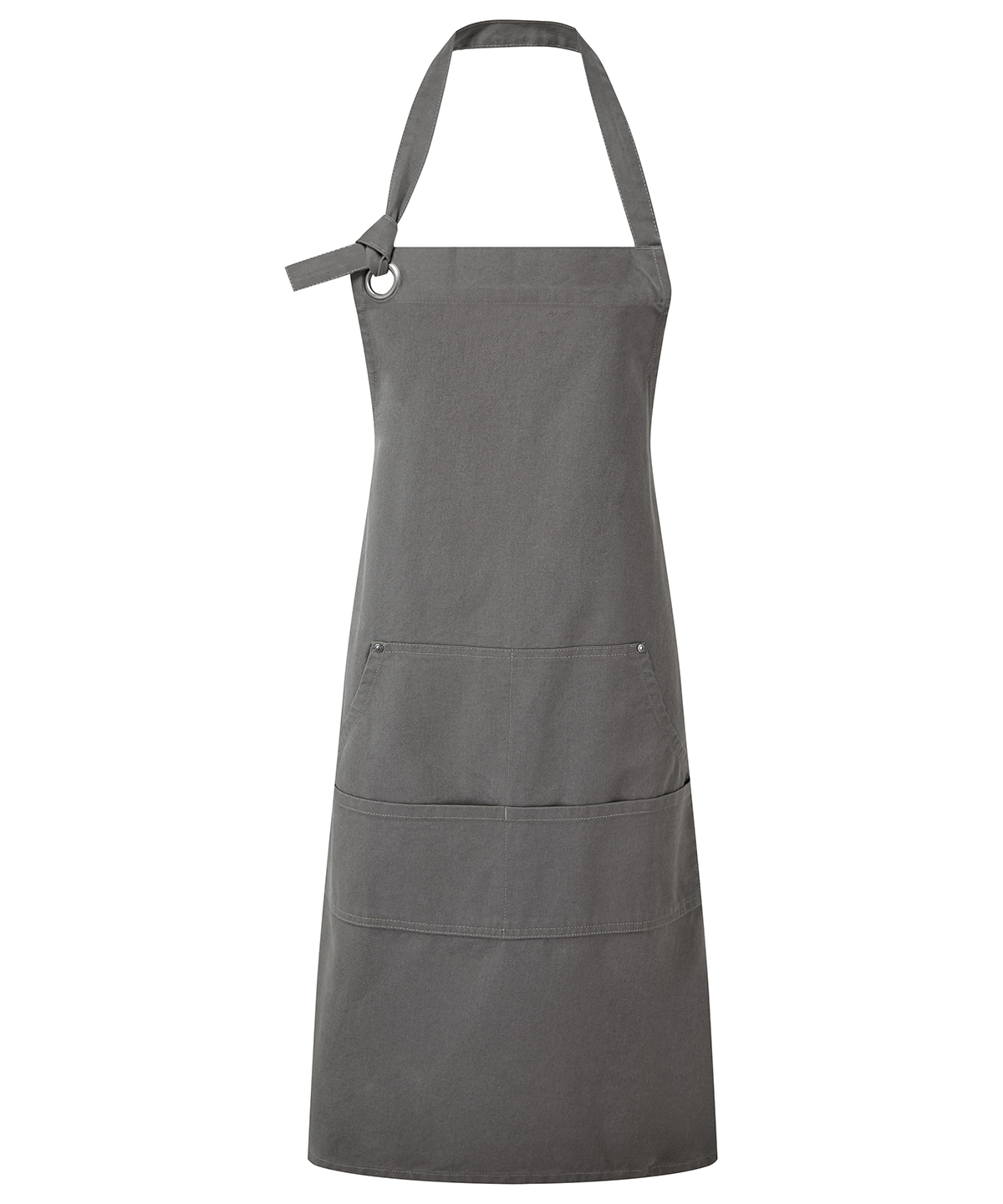 PR137 Calibre heavy cotton canvas pocket apron Grey PR137 Calibre heavy cotton canvas pocket apron Grey
