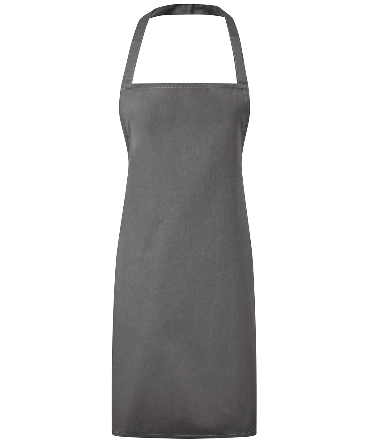 PR165 Essential bib apron Grey PR165 Essential bib apron Grey