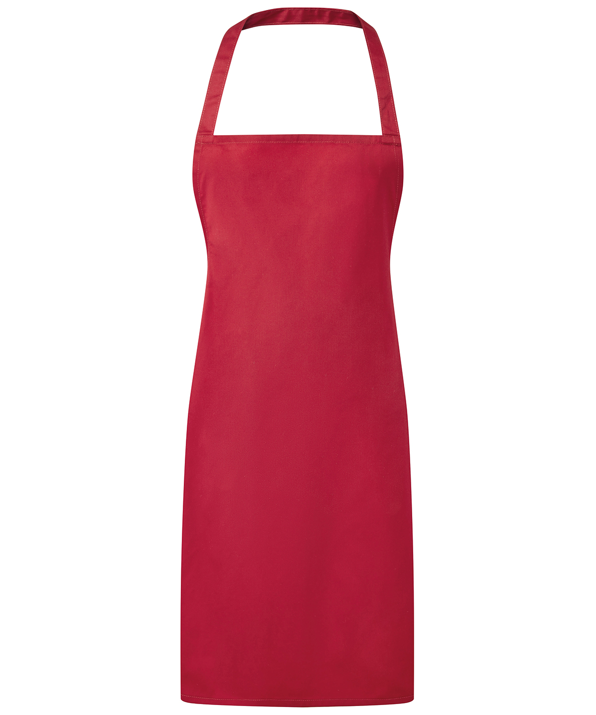PR165 Essential bib apron Red