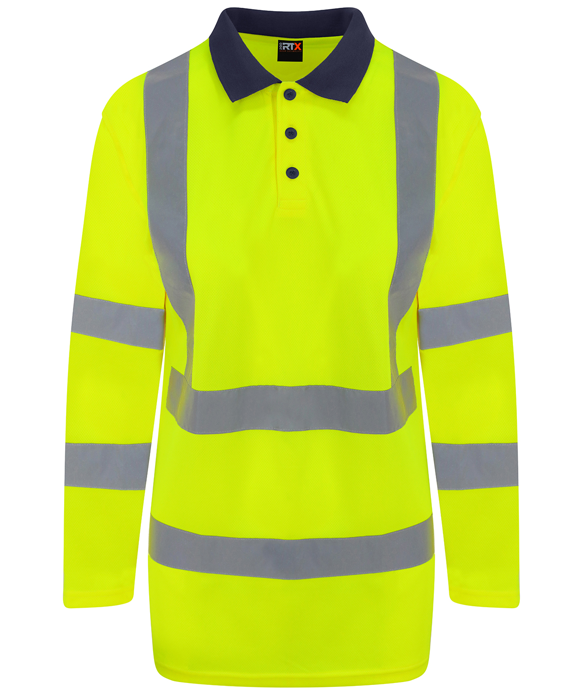RX715 High visibility long sleeve polo Yellow