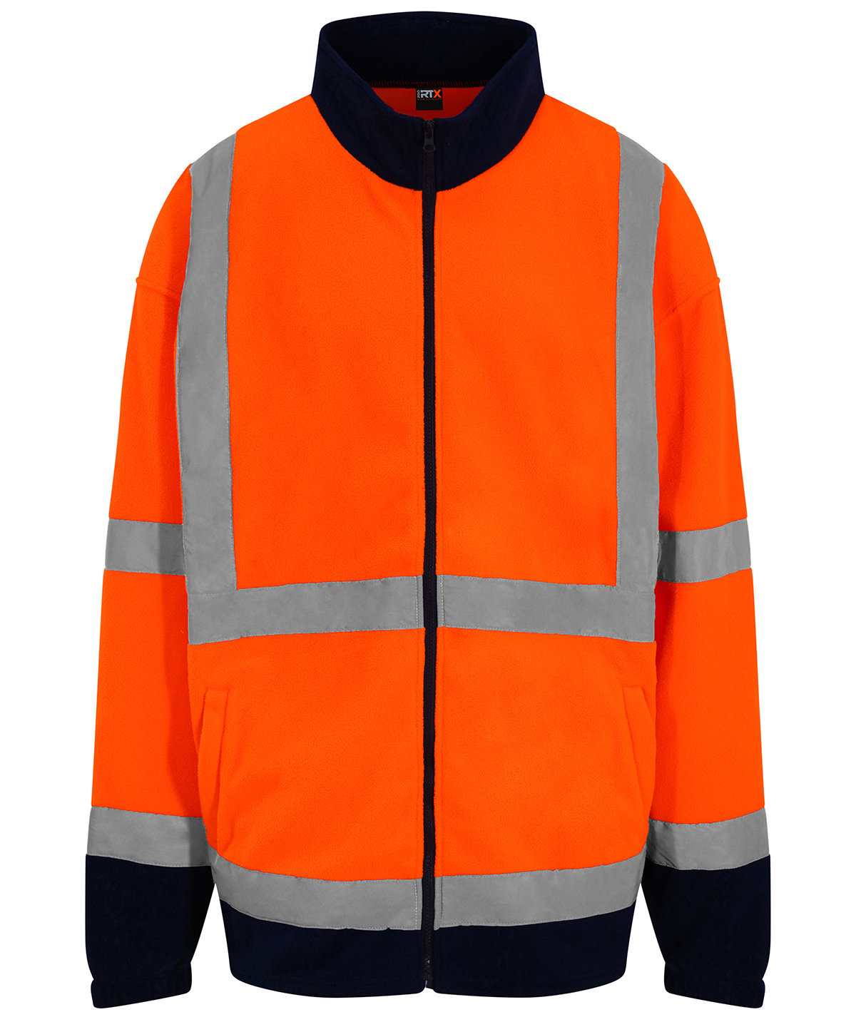 RX750 High visibility full-zip fleece Orange