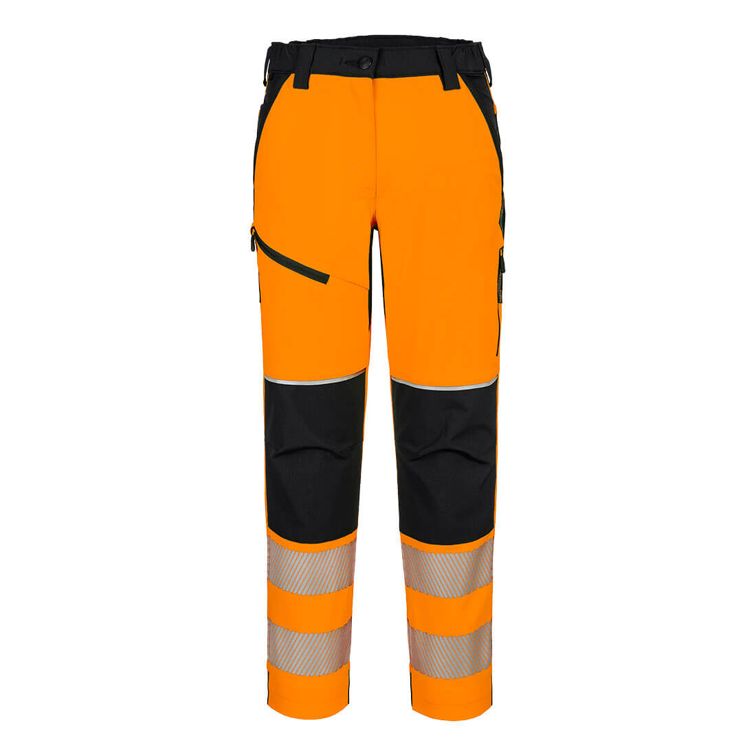T141 PW3 Hi-Vis Women’s Stretch Trouser Orange/Black T141 PW3 Hi-Vis Women’s Stretch Trouser Orange/Black