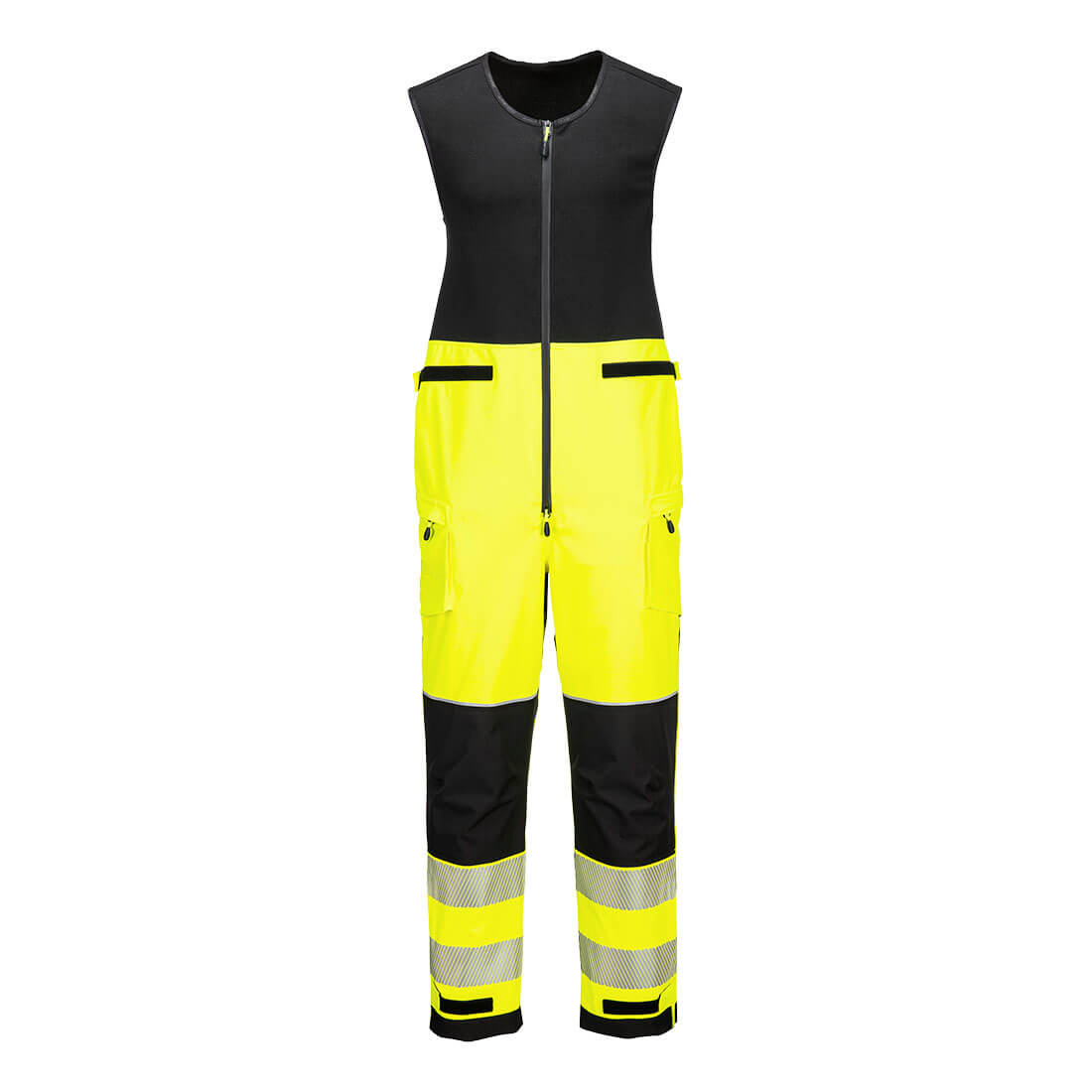 T150 PW3 Hi-Vis Rain Salopettes (3L) Yellow/Black T150 PW3 Hi-Vis Rain Salopettes (3L) Yellow/Black