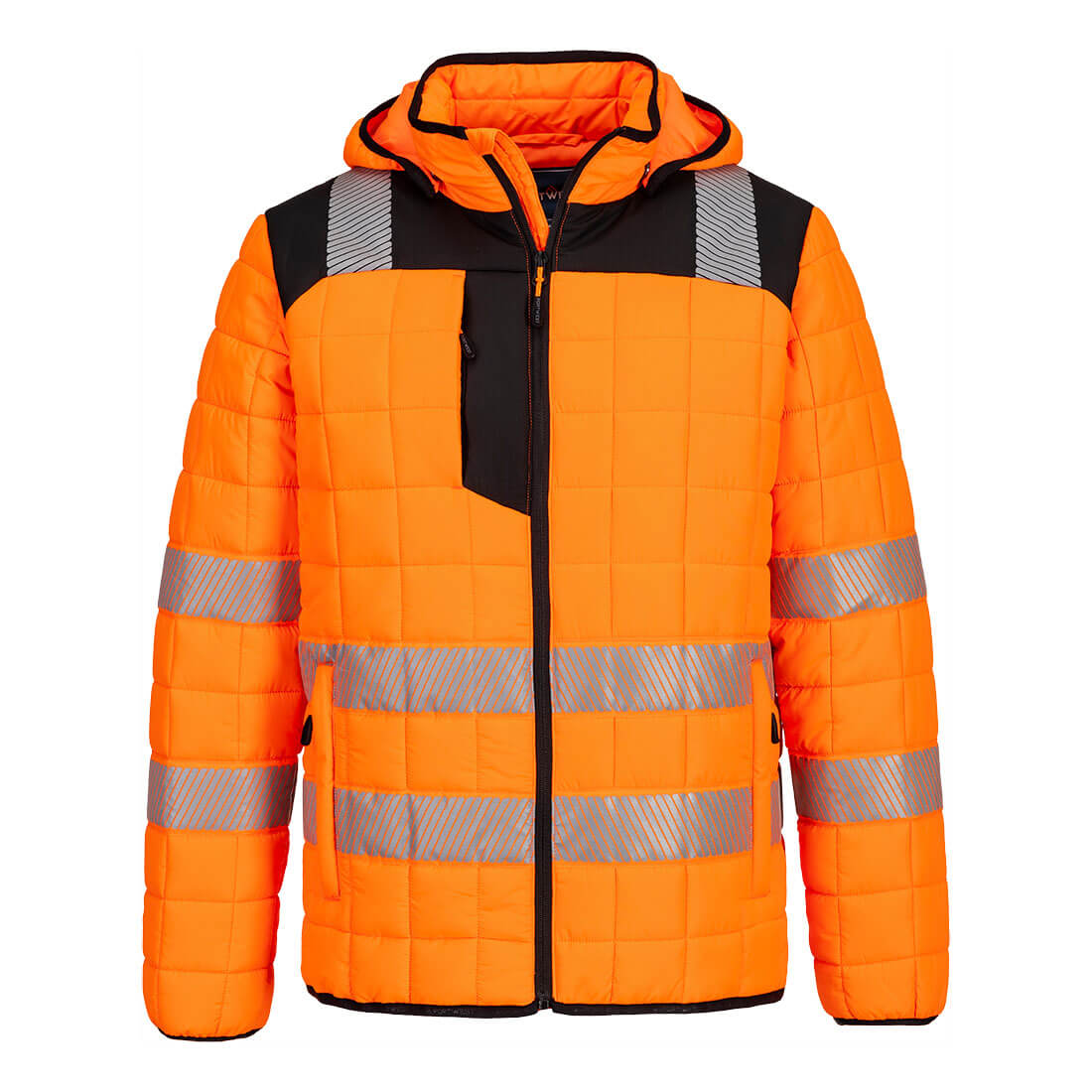 T165 PW3 Hi-Vis Square Baffle Jacket Orange/Black T165 PW3 Hi-Vis Square Baffle Jacket Orange/Black