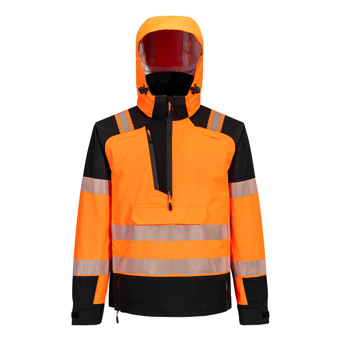 T161 PW3 Hi-Vis Overhead Rain Jacket (3L) Orange/Black