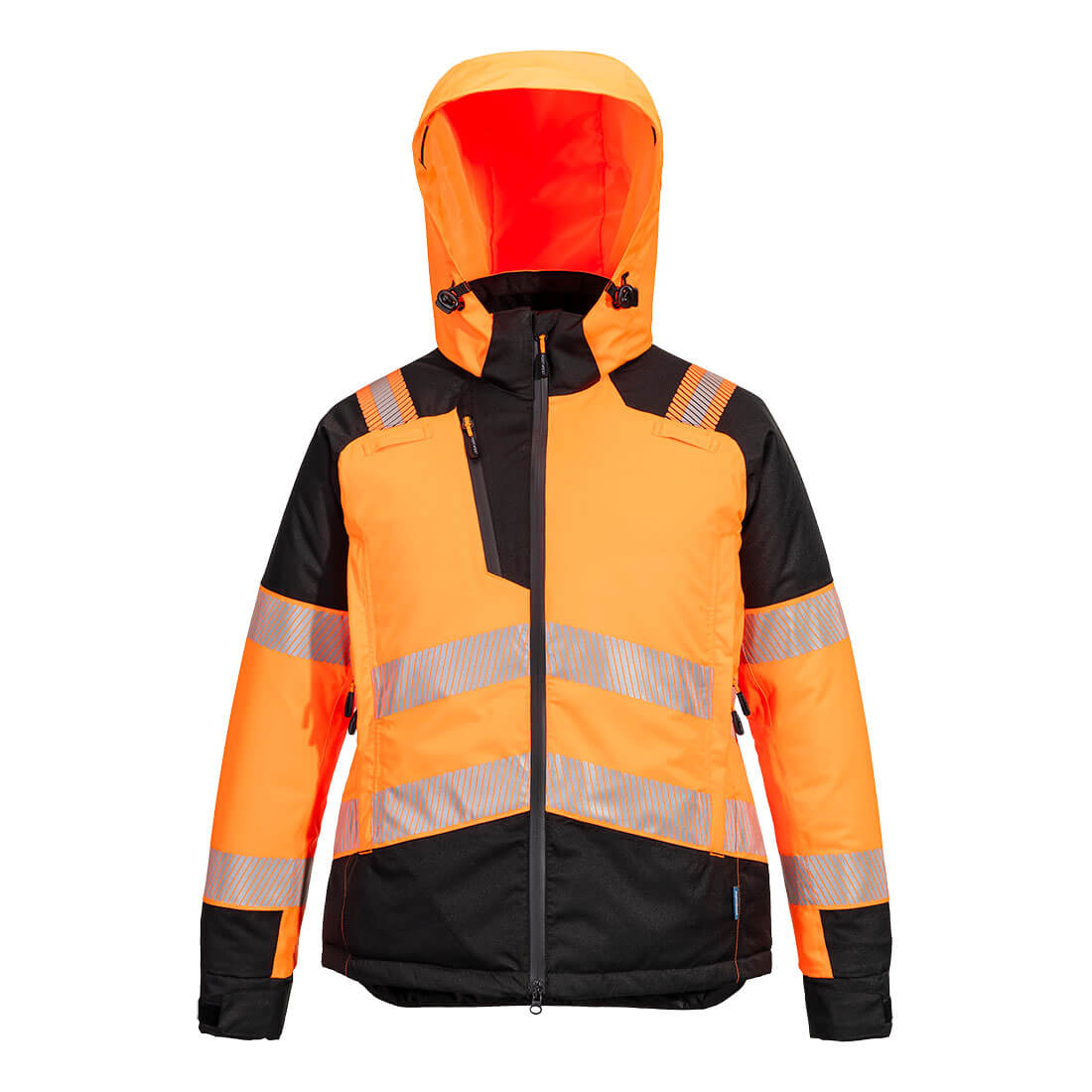 T162 PW3 Hi-Vis Women’s Winter Jacket Orange/Black T162 PW3 Hi-Vis Women’s Winter Jacket Orange/Black