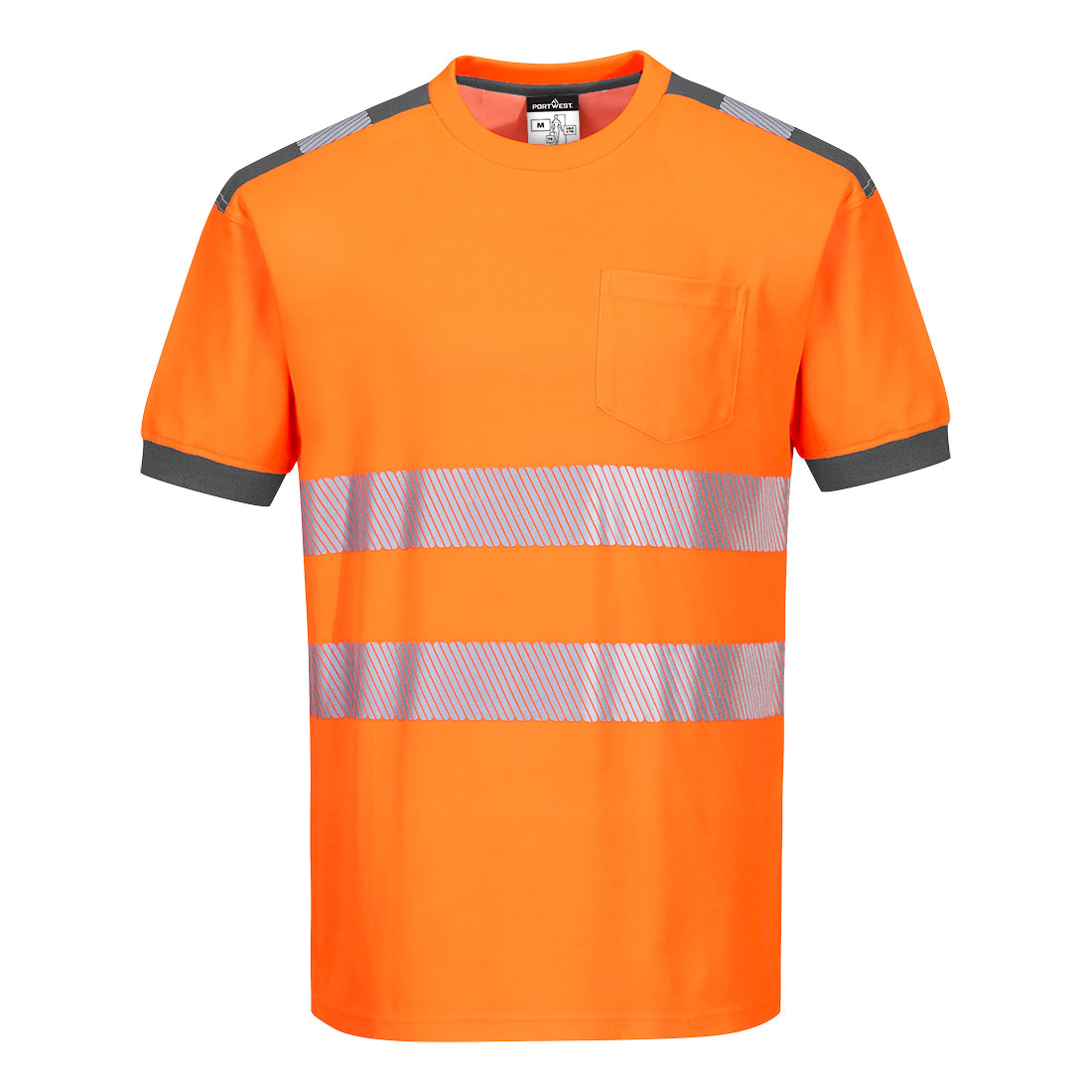 T181 PW3 Hi-Vis Cotton Comfort T-Shirt S/S Orange/Grey T181 PW3 Hi-Vis Cotton Comfort T-Shirt S/S Orange/Grey