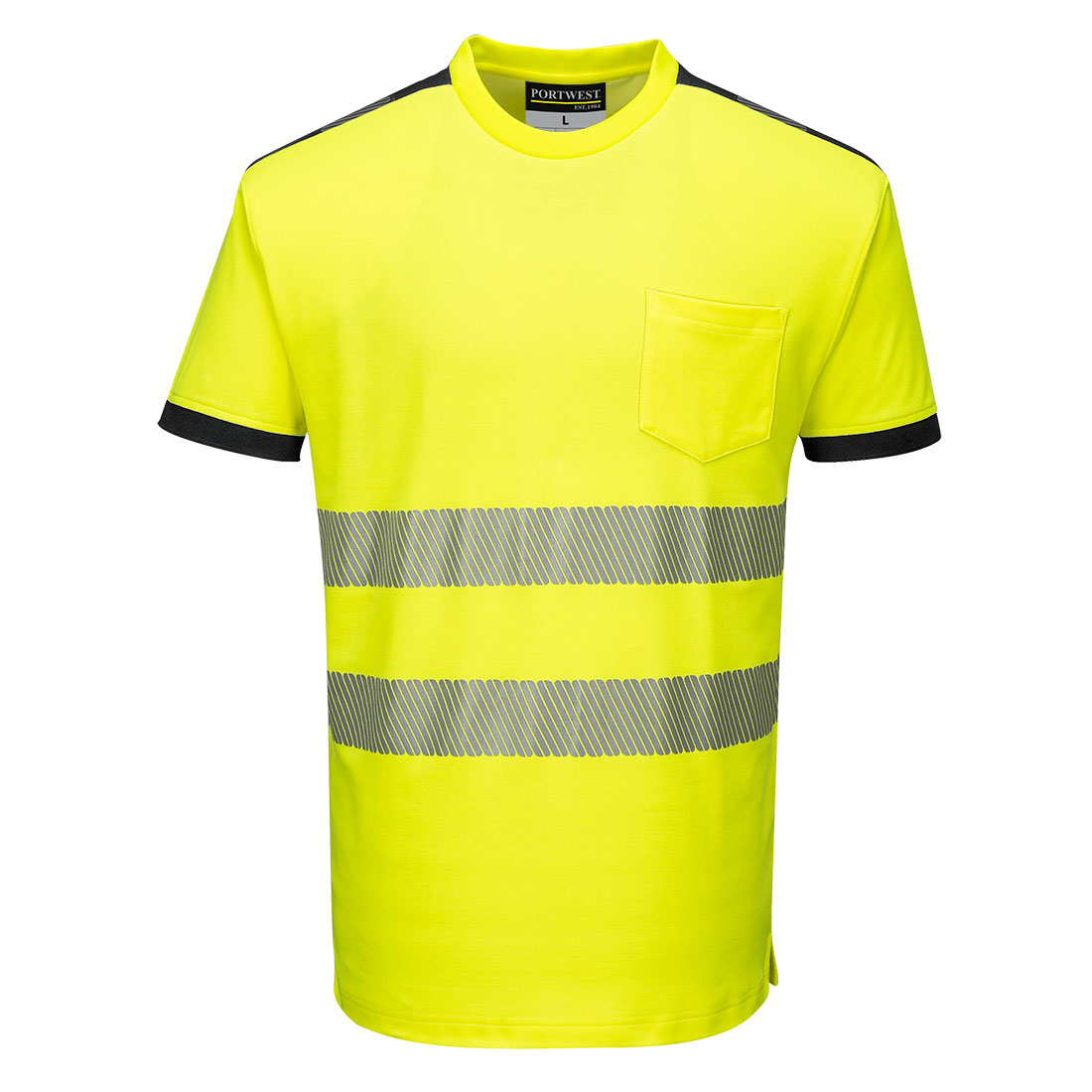 T181 PW3 Hi-Vis Cotton Comfort T-Shirt S/S Yellow/Black T181 PW3 Hi-Vis Cotton Comfort T-Shirt S/S Yellow/Black
