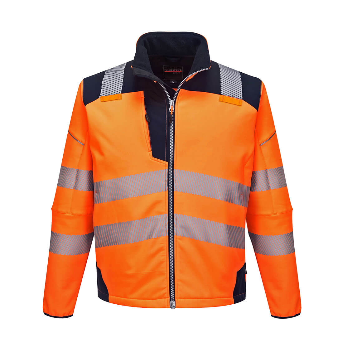 T402 PW3 Hi-Vis Softshell (3L) Orange/Navy T402 PW3 Hi-Vis Softshell (3L) Orange/Navy