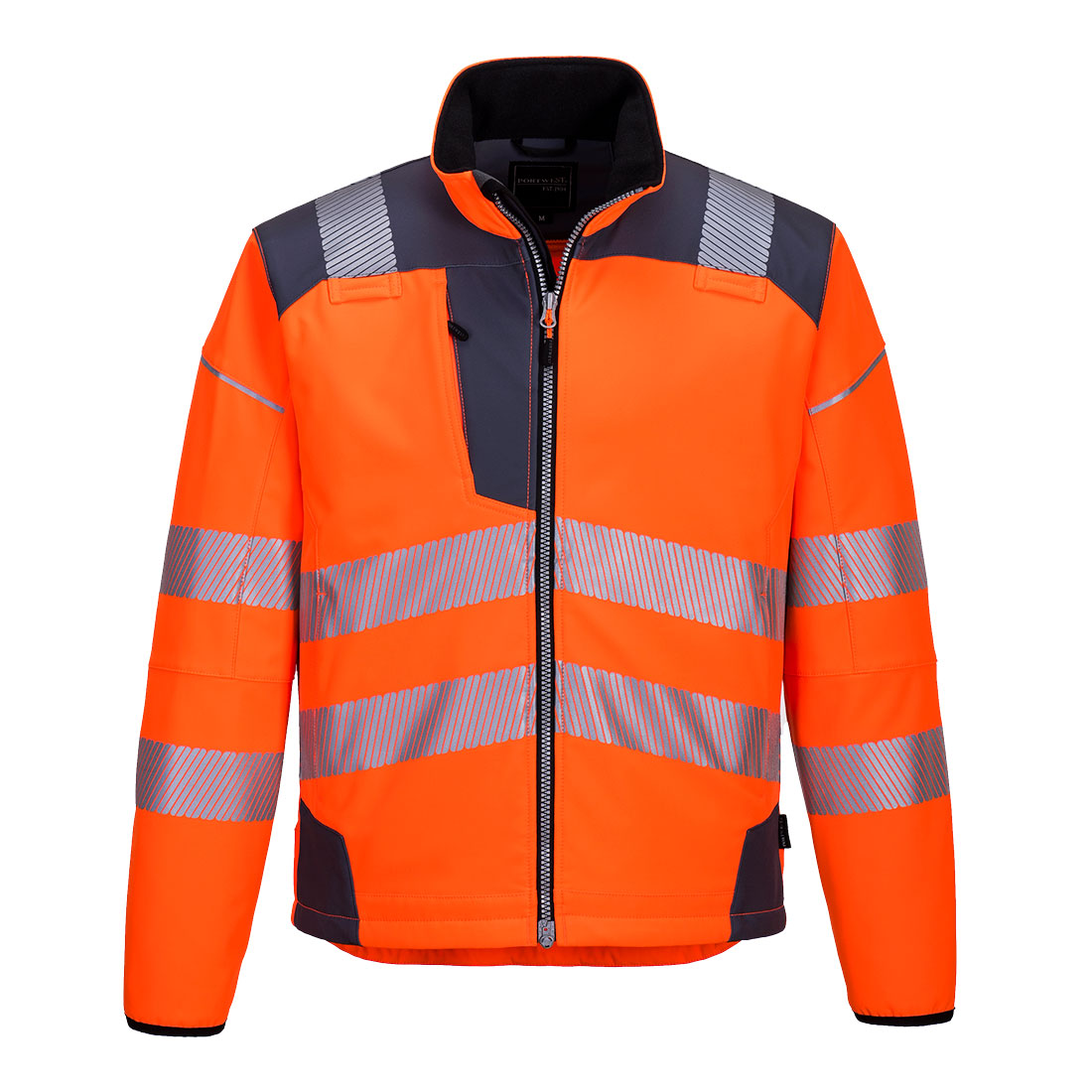 T402 PW3 Hi-Vis Softshell (3L) Orange/Grey
